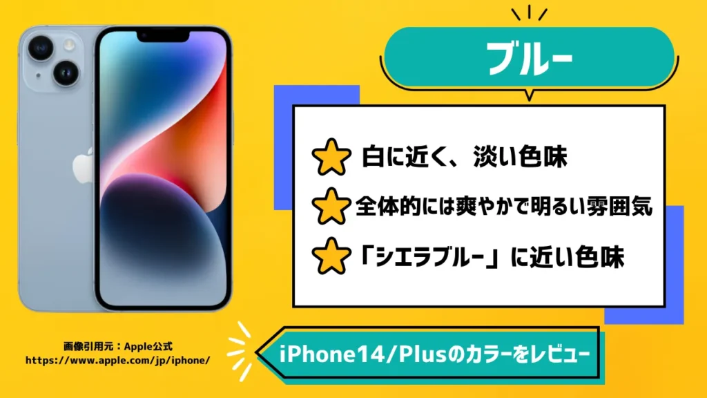 iPhone14/Plusのカラーでブルーをレビュー【新色】