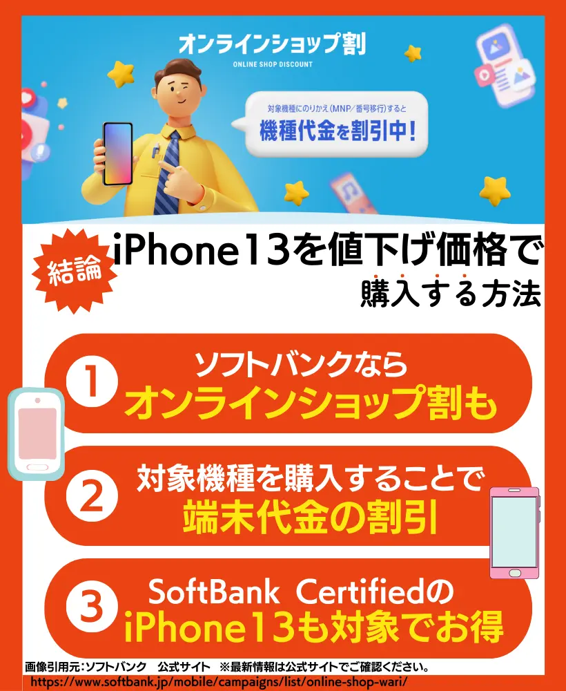 iPhone13の値下げ時期がいつか調査【アップルストア・au・ドコモ