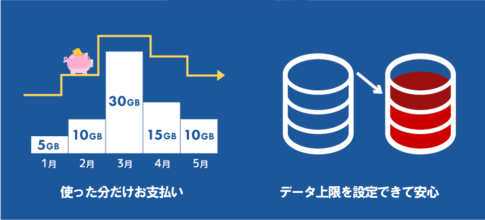 （図）使った分だけお支払い・使いたいものだけ選べる