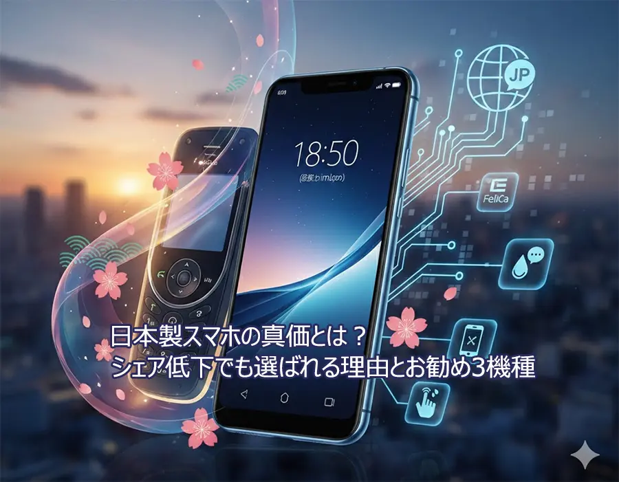日本製スマホの真価とは？シェア低下でも選ばれる理由とお勧め3機種 