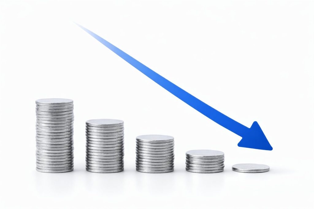 コスト削減をコインで表現