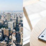 街の様子と携帯電話