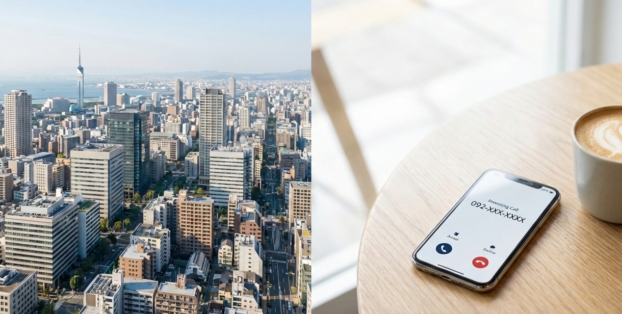 街の様子と携帯電話