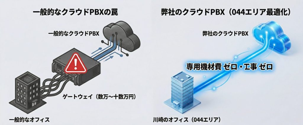 一般的なクラウドPBXの罠