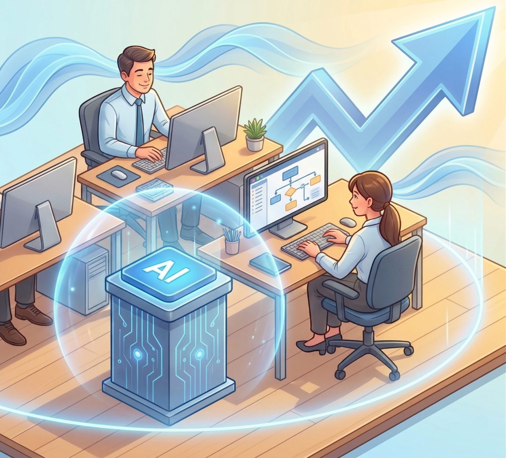 AI自動電話応答で実現する快適な働き方