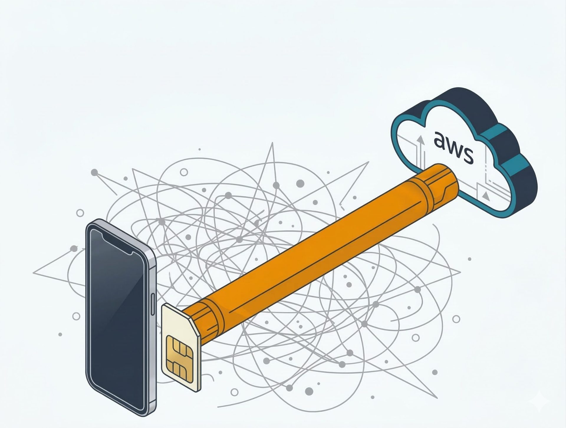 スマートフォンから直接AWSへ通信