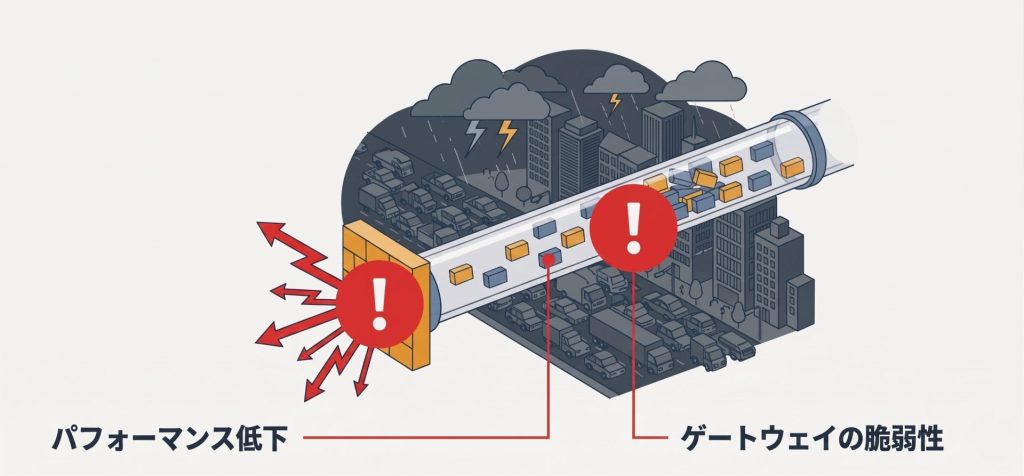 通信におけるパフォーマンスの低下とゲートウェイの脆弱性