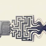 固定電話のIVRとAIを表した図