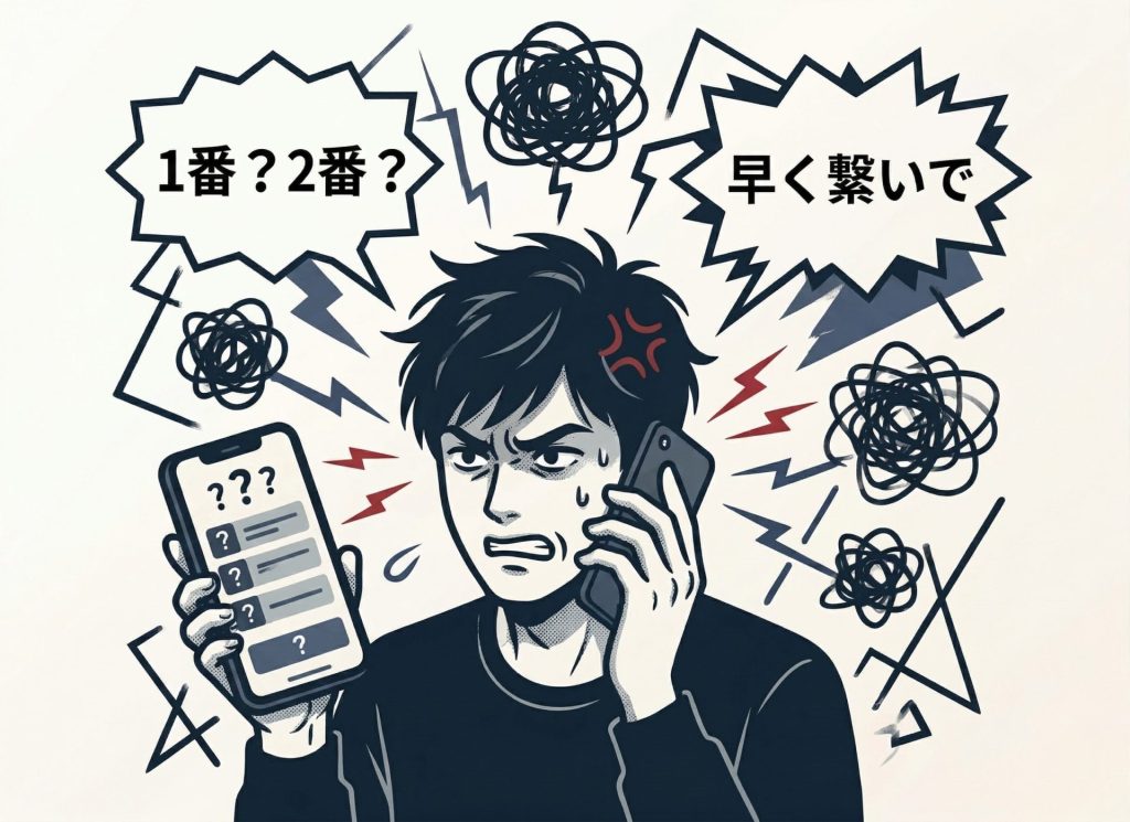 IVRにイライラしている人