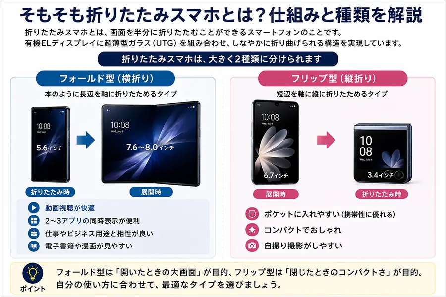 2026年最新】折りたたみスマホ完全ガイド｜メリットとデメリット
