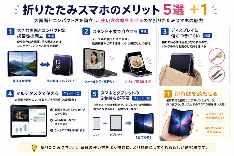 2026年最新】折りたたみスマホ完全ガイド｜メリットとデメリット
