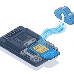通信機が通信している様子