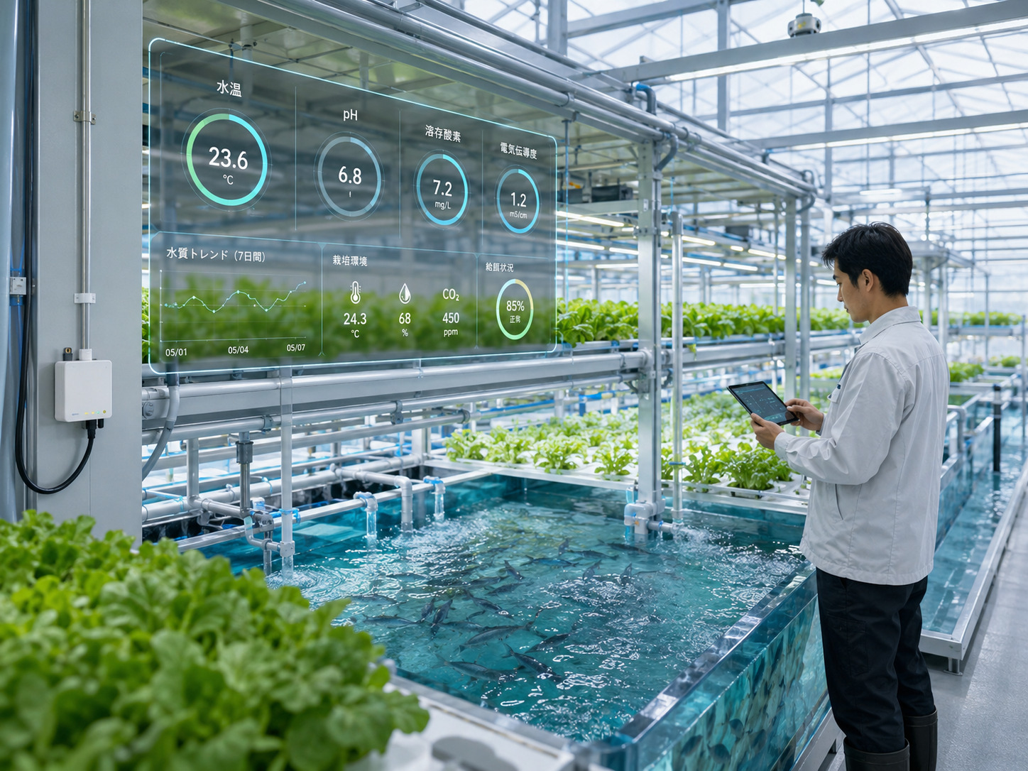 HISモバイル、環境モニタリングIoT「マナシステム®」向けに専用SIM・Wi-Fiルーターを提供開始 陸上養殖・水耕栽培の遠隔監視を通信面から支援