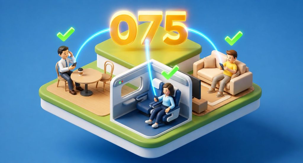 テレワークで075番号を使う